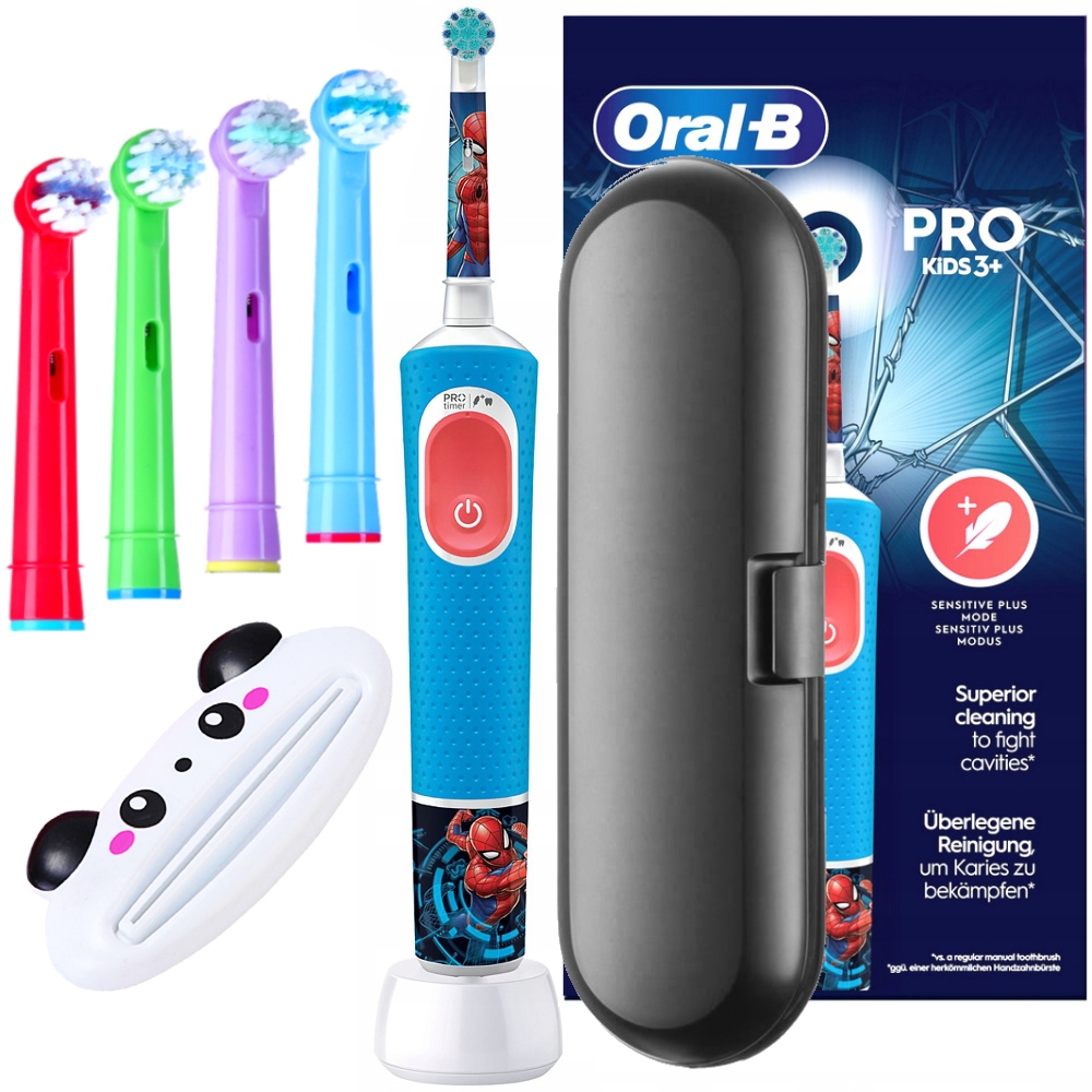 Súprava elektrickej zubnej kefky pre deti Oral-B Vitality ProD103 Spiderman